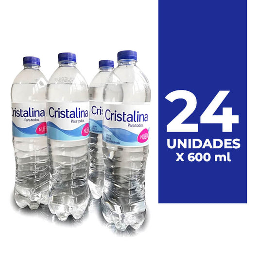 AGUA CRISTALINA ( X 600 ML ) X 24 UND